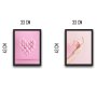 WALLXPERT Dekorativna slika u okviru (2 komada) Pink Balloon Set - slika 3