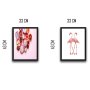 WALLXPERT Dekorativna slika u okviru (2 komada) Pink Fruit Set - slika 3
