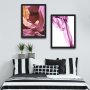 WALLXPERT Dekorativna slika u okviru (2 komada) Soft Pink Set - slika 1