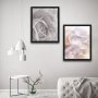 WALLXPERT Dekorativna slika u okviru (2 komada) Soft Set - slika 1
