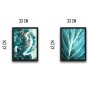 WALLXPERT Dekorativna slika u okviru (2 komada) Turquoise Set - slika 3