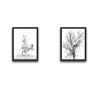 WALLXPERT Dekorativna slika u okviru (2 komada) White Horse Set - slika 2