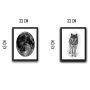 WALLXPERT Dekorativna slika u okviru (2 komada) Wolf Set - slika 3