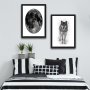 WALLXPERT Dekorativna slika u okviru (2 komada) Wolf Set - slika 1