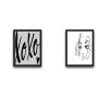 WALLXPERT Dekorativna slika u okviru (2 komada) Xoxo Set - slika 2