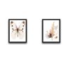 WALLXPERT Dekorativna slika u okviru (2 komada) Beige Butterfly Set - slika 2