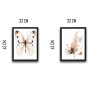 WALLXPERT Dekorativna slika u okviru (2 komada) Beige Butterfly Set - slika 3