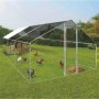 CHOMIK METALNI KAVEZ ZA ŽIVOTINJE 4,5 x 3 x 1,95 M SA DELIMIČNIM KROVOM 4030 - slika 1