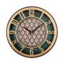 WALLXPERT Dekorativni zidni sat Hisar Emerald Design - slika 1