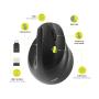 PORT DESIGN Bežični miš Ergonomic 2.4 GHz Bluetooth punjivi - slika 2