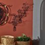 WALLXPERT Dekorativni metalni zidni pribor Flowers in Vase 3D APT519MS - slika 2