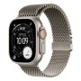 APPLE Watch Ultra 3 Cellular 49mm Natural Titanium Case with Natural Titanium Milanese Loop – Small (meww4se/a) - slika 1