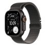 APPLE Watch Ultra 3 Cellular 49mm Black Titanium Case with Black Titanium Milanese Loop – Medium (mf1q4se/a) - slika 1