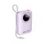 REMAX RPP-73 Purple 35W Power Bank with 2 Fast Charging Cables 20000mAh - slika 1