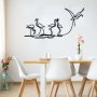 WALLXPERT Dekorativni metalni zidni pribor Flamingo 316 M - slika 1