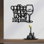 WALLXPERT Dekorativni metalni zidni pribor Coffee Repeat - slika 2
