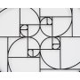 WALLXPERT Dekorativni metalni zidni pribor Golden Mean 49 APT714 Black - slika 3