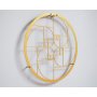 WALLXPERT Dekorativni metalni zidni pribor Golden Mean 49 APT714 Gold - slika 2