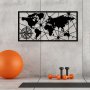 WALLXPERT Dekorativni metalni zidni pribor World Map Large Metal Wall Decor - slika 4