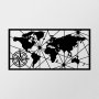 WALLXPERT Dekorativni metalni zidni pribor World Map Large Metal Wall Decor - slika 5