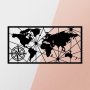 WALLXPERT Dekorativni metalni zidni pribor World Map Large Metal Wall Decor - slika 1