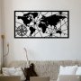 WALLXPERT Dekorativni metalni zidni pribor World Map Large Metal Wall Decor - slika 2