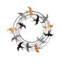 WALLXPERT Dekorativni metalni zidni pribor Spiral Flock 6 - slika 1