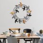 WALLXPERT Dekorativni metalni zidni pribor Spiral Flock 6 - slika 2