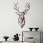 WALLXPERT Dekorativni metalni zidni pribor Rusty Deer 3 - slika 2