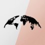 WALLXPERT Dekorativni metalni zidni pribor World Map Large Metal Decor - slika 5