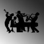 WALLXPERT Dekorativni metalni zidni pribor Musicians L - slika 5