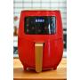 QUANTEK Q1301RD AIR FRYER SA TAJMEROM LCD 6L 1600W CRVENA - slika 2