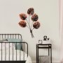 WALLXPERT Dekorativni metalni zidni pribor Monstera 2 Copper - slika 3