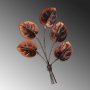 WALLXPERT Dekorativni metalni zidni pribor Monstera 2 Copper - slika 5