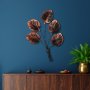 WALLXPERT Dekorativni metalni zidni pribor Monstera 2 Copper - slika 2