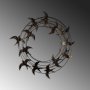 WALLXPERT Dekorativni metalni zidni pribor Spiral Flock 5 - slika 5
