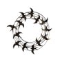 WALLXPERT Dekorativni metalni zidni pribor Spiral Flock 5 - slika 1