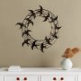 WALLXPERT Dekorativni metalni zidni pribor Spiral Flock 5 - slika 2