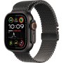 APPLE Watch Ultra2 v2 Cellular 49mm Black Titanium Case with Black Titanium Milanese Loop - L (mx5v3se/a) - slika 1