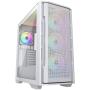 COUGAR UNIFACE RGB PC Case, Mid Tower, White - slika 1