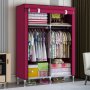 HOMEMATE Prenosivi garderober bordo boje 170*105*45 - slika 4