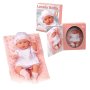 PERTINI Lutka Lovely Baby 33cm sa jastukom roze - slika 1