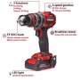 EINHELL PROFESIONALNA Akumulatorska udarna bušilica TP-CD 18/60 Li-i BL 1x2,0Ah + kofer - slika 3