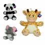 Milla Toys Plisane životinje u miksu 30cm - žirafa, panda i slon 11/62221 - slika 1