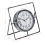 WALLXPERT Dekorativni stoni sat Metallo Grey - slika 4