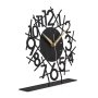 WALLXPERT Dekorativni stoni sat Lineal Black - slika 2