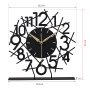 WALLXPERT Dekorativni stoni sat Lineal Black - slika 4