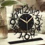 WALLXPERT Dekorativni stoni sat Lineal Black - slika 1