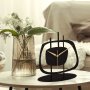 WALLXPERT Dekorativni stoni sat Pietra Black - slika 1