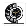 WALLXPERT Dekorativni stoni sat Ruota Black - slika 4